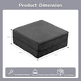 thumbnail image 3 of Compression Mahjong Sofa,Convertible Floor Sofa Bed,DIY Boneless Modular Sectional Sofa,No Assembly Required,Circle fleece fabric,Oversized 3 Seater with 3 Pillows,White, 3 of 9