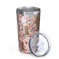 thumbnail image 2 of Poodle Dog and Flower Floral 10oz Tumblers Stainless Steel Tumbler with Lid and Straw,Vacuum Insulated Double Wall Travel Tumbler Cups with Cleaning Brush for Coffee, Tea, 2 of 4