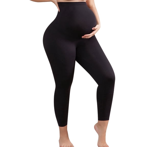 Takusun Women's Maternity Leggings Over The Belly Pregnancy Yoga Pants Active Wear Workout Leggings