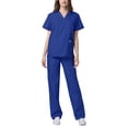 thumbnail image 3 of Adar Mens Medical Scrubs Set Medical Uniforms - Roomy Fit (30 Colors), 3 of 7