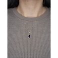 thumbnail image 4 of Collier Saphir Bleu 14K Or, Pendentif Saphir Bleu, Collier Larme, 4 of 6