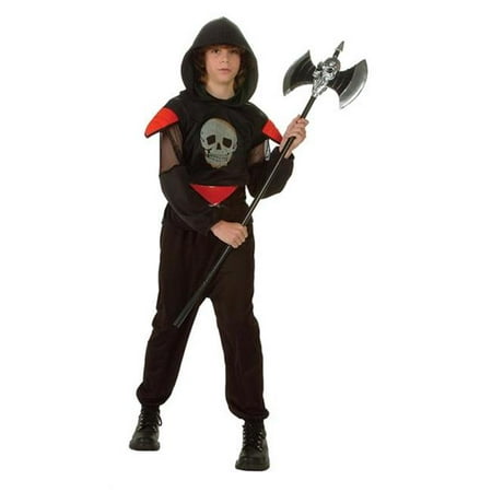 RG Costumes 90144-S Fatal Warrior Glow Skull Costume - Size Child-Small