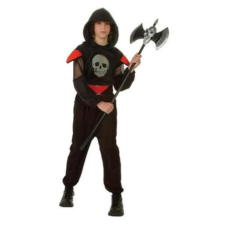 RG Costumes 90144-S Fatal Warrior Glow Skull Costume - Size