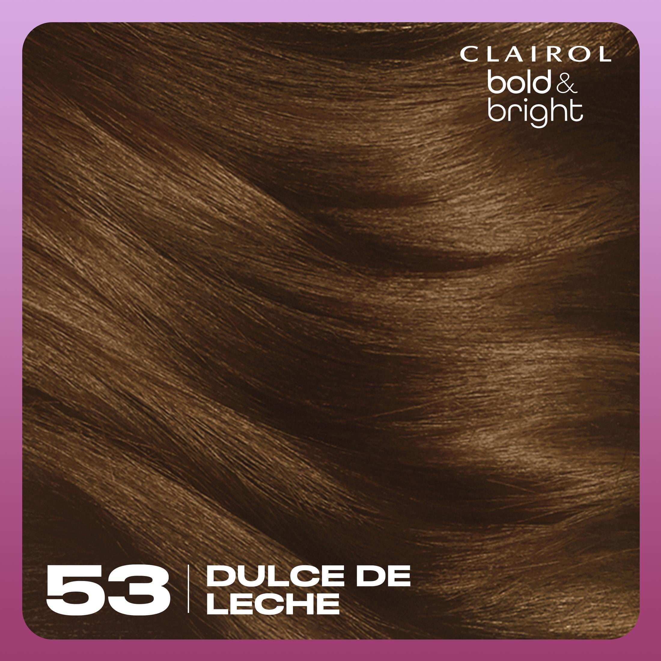 Clairol Bold & Bright Permanent Hair Color Creme, 53 Dulce de Leche, Hair Dye, 1 Application