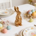 thumbnail image 6 of Golden Bunny Easter Decoration, Resin Garden Ornament with Hygienic Wipe-clean Surface for Easy Maintenance and Festive Tabletop Display, 6 of 8