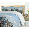 thumbnail image 4 of Ambesonne Harbor Duvet Cover Sets, Lİberty NYC, 2-Queen, Mint Blue, 4 of 6