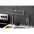 thumbnail image 2 of Kingston Brass KS4708CFL Century Deck Mount Pot Filler Faucet, Brushed Nickel, 2 of 8