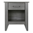 thumbnail image 3 of Modern Gray Bedside Table with Ample Storage, 3 of 4