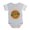 Heather Grey, variant on CafePress - I Love Pizza - Cute Infant Baby Football Bodysuit