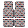 thumbnail image 1 of Fotbe Dachshund Dog Heart Juego de 4 Tapetes para Auto con Estampado – Alfombrillas de Goma Reforzada, Diseño Antideslizante, Protección para Todo el Año – Vehículos, Autos, Camionetas y SUVs, 1 of 7