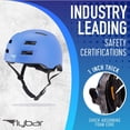 thumbnail image 2 of Flybar Certified Multi Sport Helmets For Skateboarding, Bicycling, Roller Blading, Longboarding & Pogoing - Teal - L/XL, 2 of 6