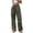 Army Green, variant on Womens Cargo Pants Demin Button Zipper Wide Leg Multi Pockets Trousers Casaul Loose Comfy Stylish Jeans (XL, Khaki)