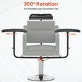 thumbnail image 5 of Salon Tray Attached to Chair with 360 ° Rotation ＆ Adjustable Height, 5 of 7