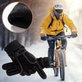 thumbnail image 4 of TIMIFIS Gants d'Hiver pour Course en Plein Air Gants de Cyclisme Écran Tactile Gants d'Hiver pour Hommes Doublures de Gants de Randonnée Gants pour Temps Froid Gants de Neige Gants de Moto, 4 of 5
