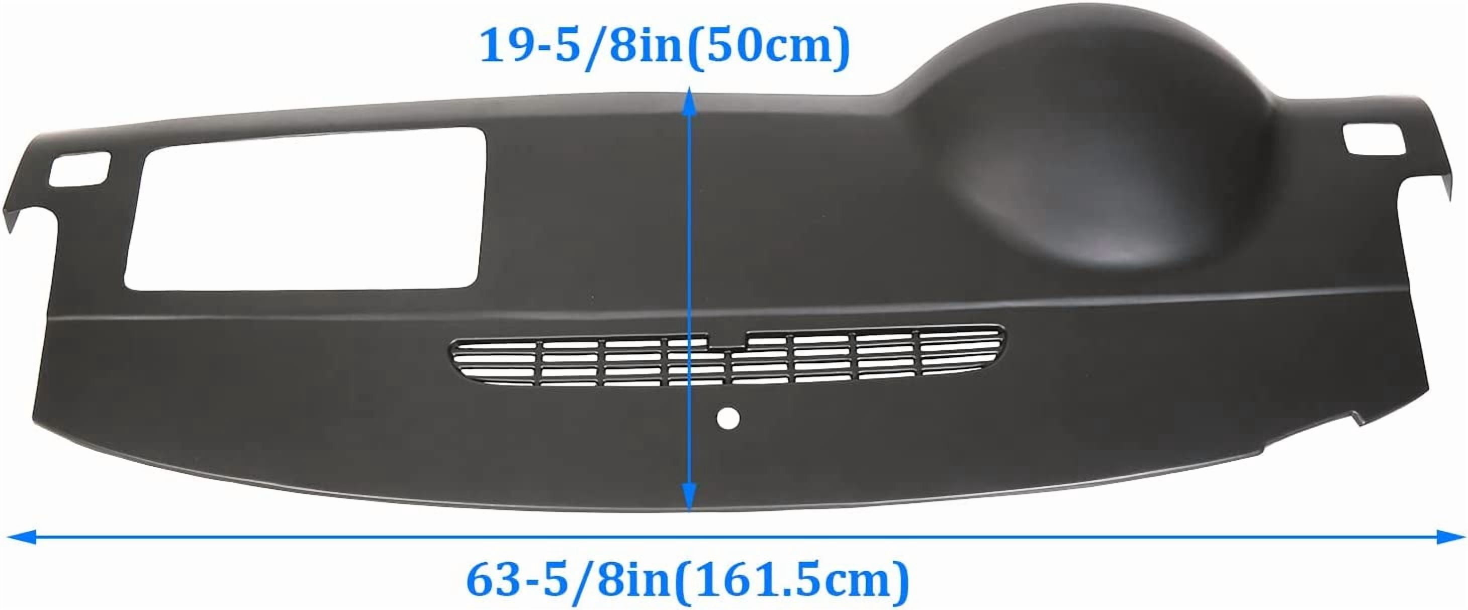 Kojem Dash Board Cover for 2007 - 2014 Chevy Tahoe Suburban Yukon Avalanche Skin Cap W/O Speaker Holes Black