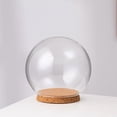 thumbnail image 4 of Clear Glass Display Dome with Base for Decoration Transparent Box Case for Crafts 3 Pieces, 4 of 6