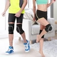 thumbnail image 3 of Almohadilla Deportiva de Rodilla, esponja de esponja de fibra de poliéster negra para evitar la colisión para el exterior para correr para correr, 3 of 8