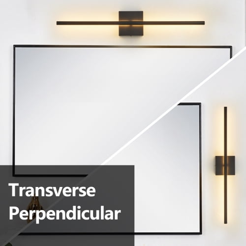 ACE-LIGHTS,2-Pack Modern LED Wall Sconce,Minimalist Indoor Wall Light Fixtures,Black Matte Finish for Living Room,Bedroom,Hallway,Hotel and Home Decor(Black)