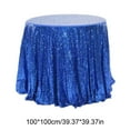 thumbnail image 3 of Qonioi Round Sequin Tablecloth, Glitter Fabric Sparkling Table Cover, Elegant Mesh Sequin Cloth for Wedding Birthday Party Christmas Decor, 3 of 6