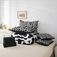 thumbnail image 6 of Manfei Cartoon Cow Print 7-Piece Twin Bedding Sets,Cattle Pattern Bedding Comforter Set,White Black Sheet Sets For Kids,Ultra Soft Home Decor Reversible, 6 of 8