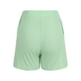thumbnail image 3 of LIaqionyy Ribbed Sweat Shorts for Women 2024 Elastic Waist Summer Shorts Comfy Loose Athletic Shorts, 3 of 7