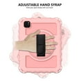 thumbnail image 2 of 360 Degree Rotating iPad Pro 11 inch 2020 2nd Generation Case with Pencil Holder, Dteck Kickstand Shockproof Heavy Duty with Shoulder Strap Hand Strap For iPad Pro 11 (2020), Rosegold, 2 of 7