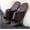 Dark Brown, variant on Men‘s and Women‘s Genuine Leather Open Toe Slippers Summer Sandals，Open Toes Indoor Slippers Leather Sandals Casual House Shoes Bedroom Slippers Office Slippers Gift for Mens Womens