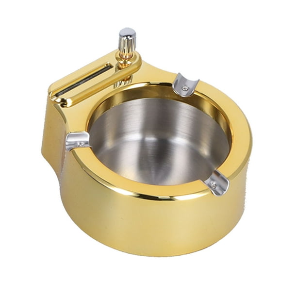 Cenicero, Fácil De Lavar Cenicero Encendedor De Cerillas Resistente A Roturas Cenicero De Acero Inoxidable Para El Hogar Para Hombres Para La Oficina