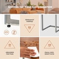 thumbnail image 4 of Giantex Classical Nesting End Table, 3pcs Stacking Coffee Table, Living Room Night Table with Metal Frame, Space Saving, Easy Assembly, Accent Furniture, Walnut, 4 of 6