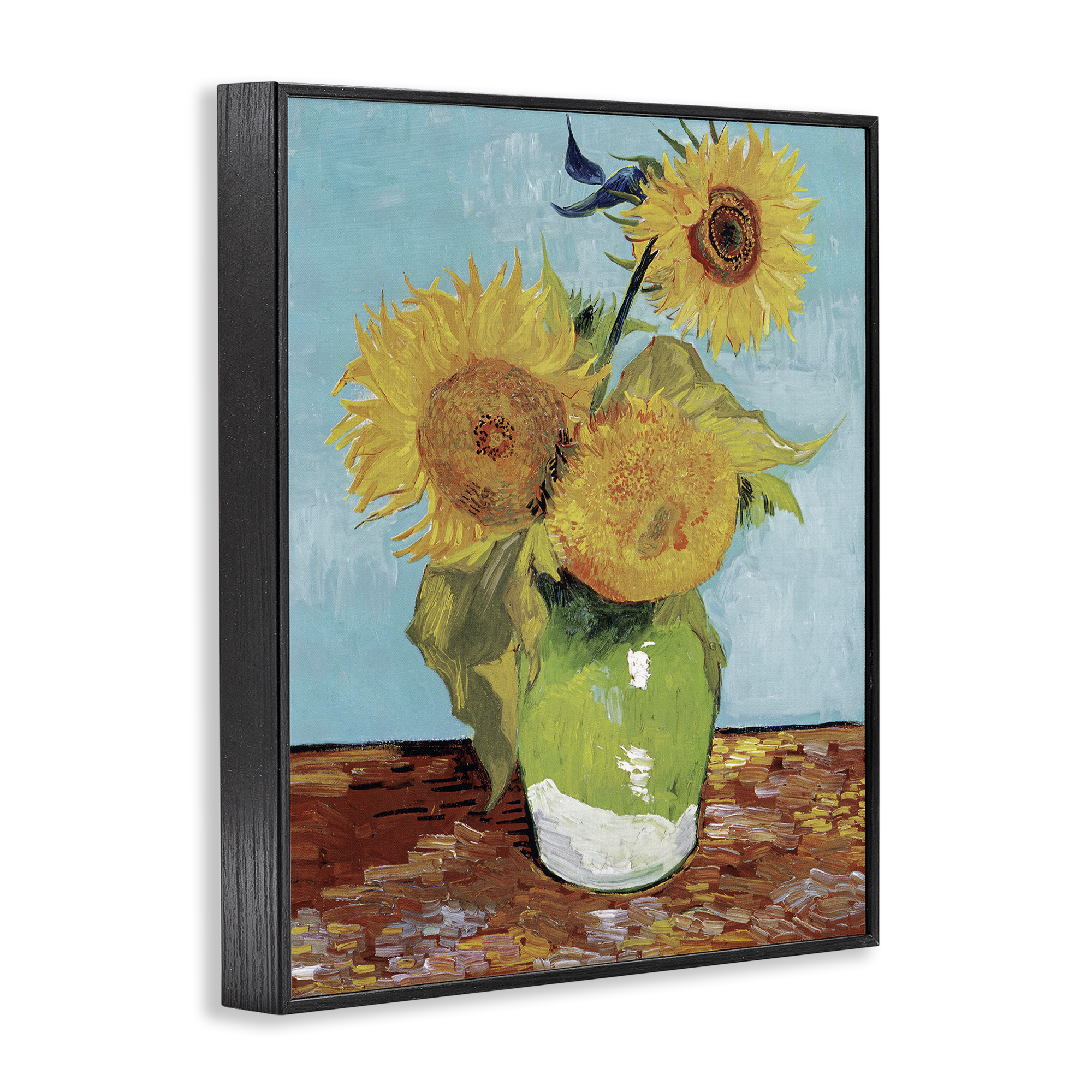 Stupell Industries Van Gogh Sunflowers Botanical & Floral Painting Black Framed Art Print Wall Art, 24 x 30