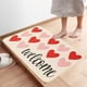 thumbnail image 4 of Valentines's Day Heart-shaped Entrance Mat Romantic Welcome Doormat Non-slipss Rug Suitable For Bathroom And Home Front Door Decoration 23.6x15.7 Inches, 4 of 6