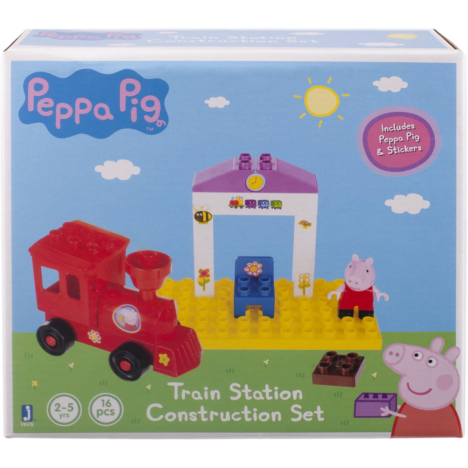 peppa pig train construction set