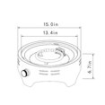 thumbnail image 3 of 15" Propane Tabletop Round Steel Fire Pit, 40000 BTU with Lava Rocks, 3 of 8