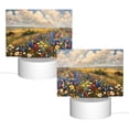 thumbnail image 2 of Fotbe Vibrant Wildflower Meadow Pattern Acrylic Night Light Gift with 3 Color ModesTouch-Sensitive LED Lamp Perfect Gift for Mother's Day, Birthday, or Christmas, 2 of 9
