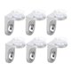 thumbnail image 1 of 10 PCS Glass Wood Shelf Supports with Suction Cups Round Shelf Pegs with 10 PCS Screws (Silver), 1 of 2