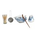 thumbnail image 4 of Cuenco de matcha,Juego de té japonés,tazón de té matcha,cuchara y tamiz,Juego de ceremonia de matcha con batidor y cuenco,Juego de batidor de matcha con cuenco de matcha con pico,Kit para, 4 of 7