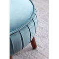 thumbnail image 2 of Hometrends velvet ottoman, 2 of 5