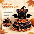 thumbnail image 5 of Crochet Animal Halloween Tree DIY Kit, Halloween Crochet Tabletop Decor Craft Set, Complete Yarn Supplies, Great Handmade Gift For Crochet Enthusiasts(Bat), 5 of 9