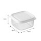 thumbnail image 1 of Caja De Almacenamiento De Alimentos Para Refrigerador/Subembalaje De Arroz Integral De Grano Grueso De Grado Alimenticio/Carne Verduras Fruta Fresca Contenedor/Horno De Microondas Almuerzo Especial, 1 of 4
