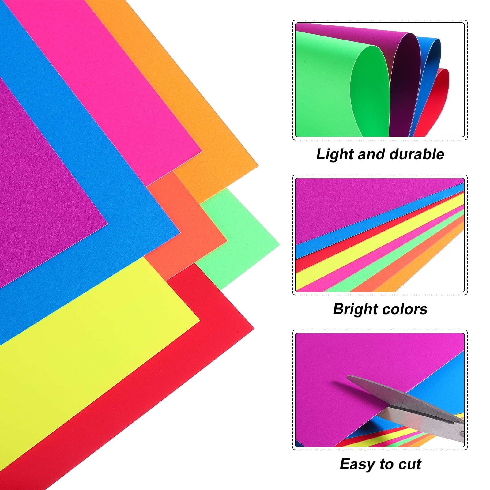 uxcell Glow in The Dark Card 40 Sheets Blank Neon Card Stock 8"x6" 250gsm Fluorescent Blacklight Paper Printable for Party Dance Floor Ghost Supplies, Green