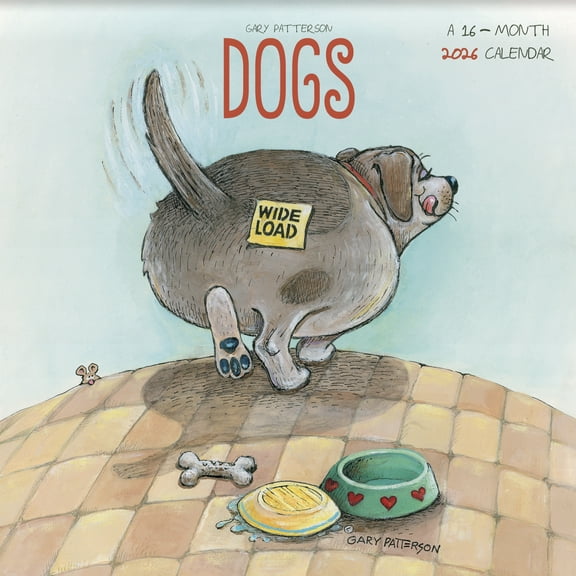 Trends International, Dogs 2026 Wall Calendar by Gary Patterson
