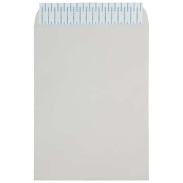 JAM Paper 9 x 12 Catalog Envelopes, Light Grey, 10/Pack, Peel & Seal