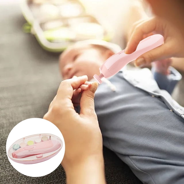 WIFKLSIIPG Kids Nail Sharpener Scratch Electric Nail Clipper Set for Children Nail Tools Kids Nail Trimmer File with Light Electric Nail Kit for Toddler