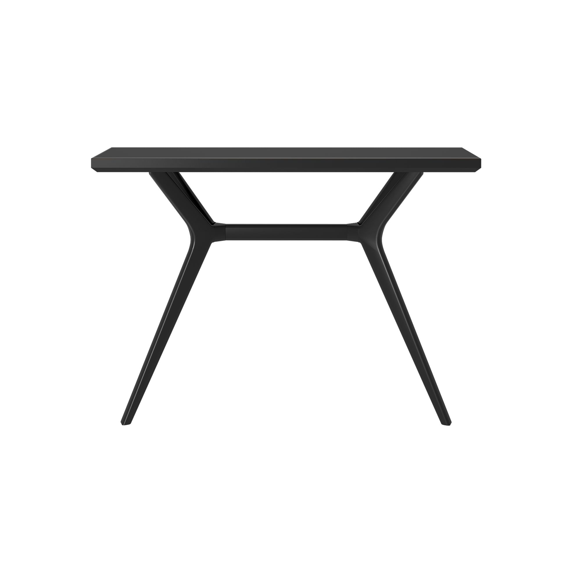 Plank+Beam Verso Console Table, 46 Inch Solid Wood Modern Sofa Table, Narrow Entryway Table for Hallway, Behind the Couch, Living Room, Foyer, Black