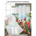 thumbnail image 6 of No Hook Shower Curtain with Snap-in Liner, Spring Easter Waterproof Fabric Bathroom Curtains, Easter Eggs Cats Bunny Tulips Farmhouse Bath Curtains & Mesh Top Window Standard 72"x72", 6 of 9