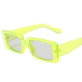 thumbnail image 4 of kurtrusly Rectangular Lightweight Frame Protection For Fashionable Look PC Materials Eyeglasses SHINY GREEN  frame 5Set, 4 of 6