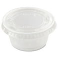 thumbnail image 5 of Dart Portion/Souffle Cup Lids, PET, Fits 1.5 oz to 2.5 oz Cups, Clear, 2,500/Carton, 5 of 6
