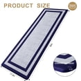 thumbnail image 2 of Buganda Kitchen Mats Anti Fatigue, Washable Rugs for Kitchen, Non Slip Kitchen Mats for Floor, 17.3"x59", Navy Blue, 2 of 9