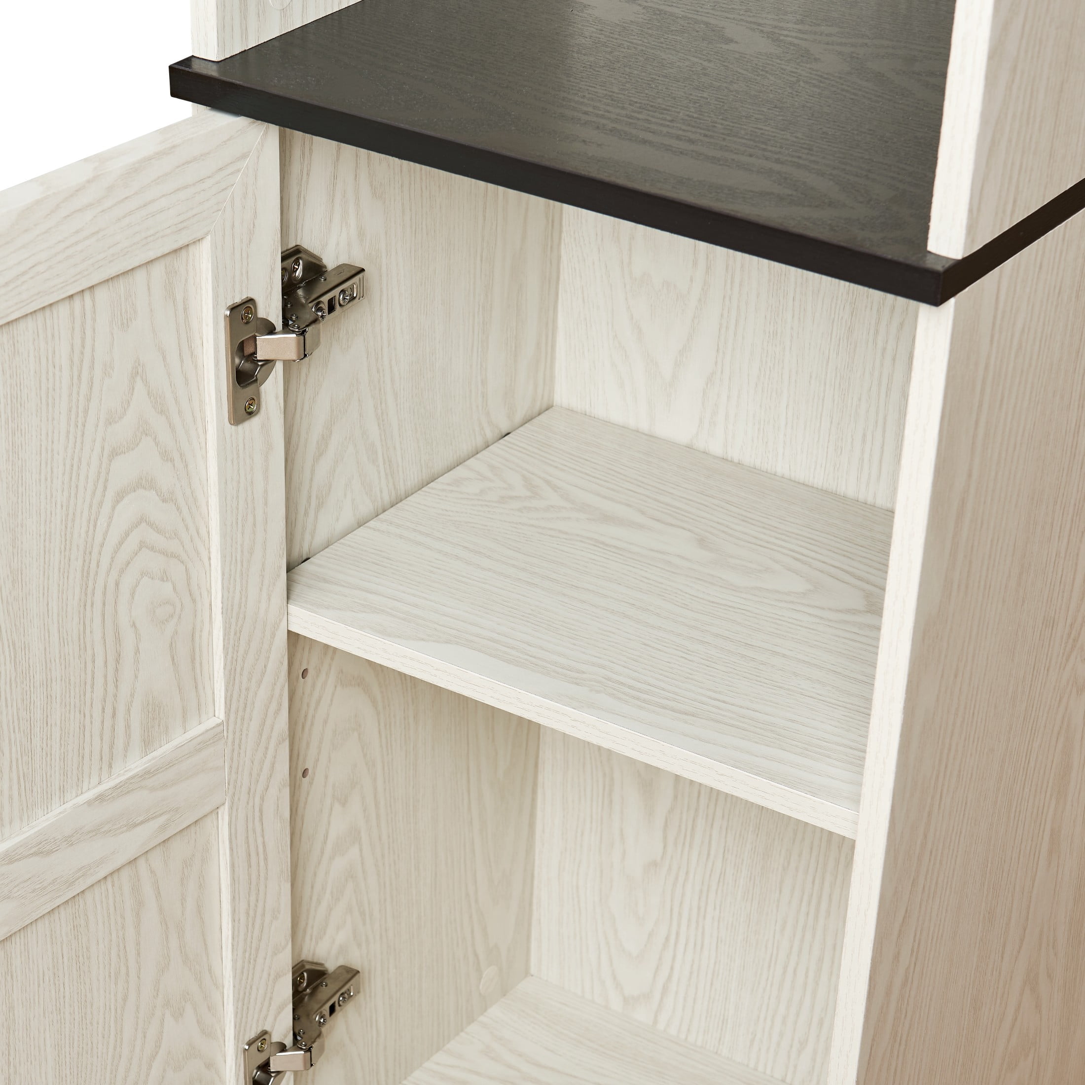 GDF Studio Calis 70.86" Tall Free Combination Modular Wood Storage Cabinet, Cube Display Cabinet Bookshelf, White Oak