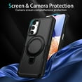 thumbnail image 5 of TECH CIRCLE Case for Galaxy A12, Premium Plastic/TPU Hard Case with Sturdy View Kickstand Military Drop Shockproof Protective Rugged Slim Back Cover Shell for Galaxy A12 6.5" 2021,Black, 5 of 8
